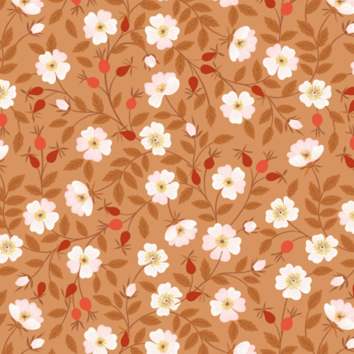 A693.2 Dog Rose on Rust