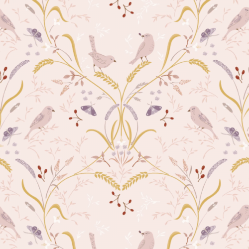 CC6.1 Bird by Bird Ecru Pink