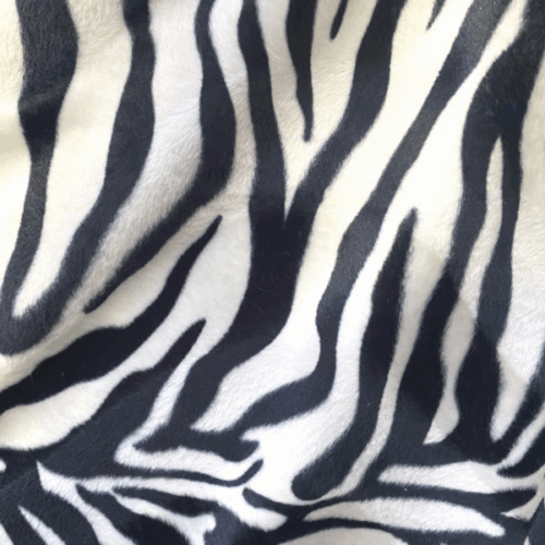 8406.1 Zebra Print Short Faux Fur