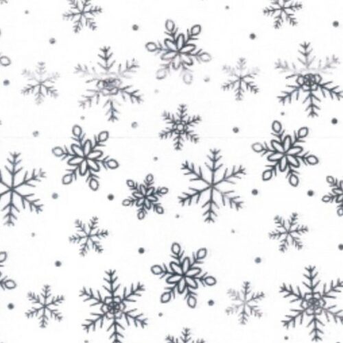 Christmas Snowflake Organza