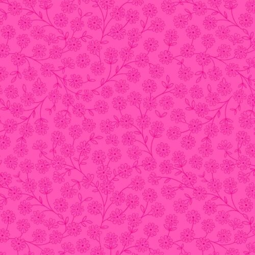 A715.3 Floral vines on bright pink