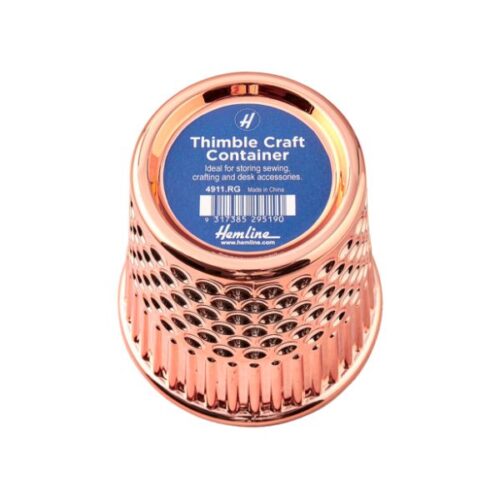H4911.RG Thimble Desk Craft Organiser: Rose Gold : Hemline