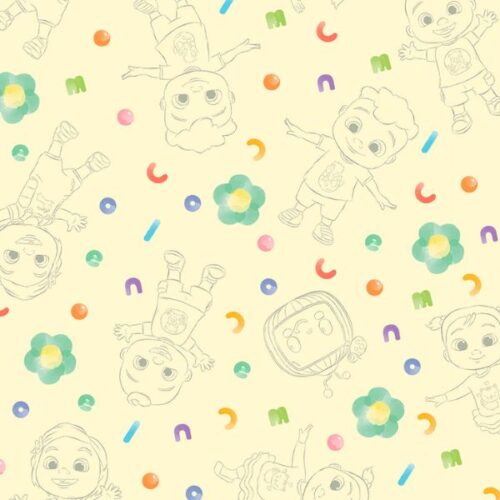 2970-03 Letters Cocomelon Licensed Fabrics