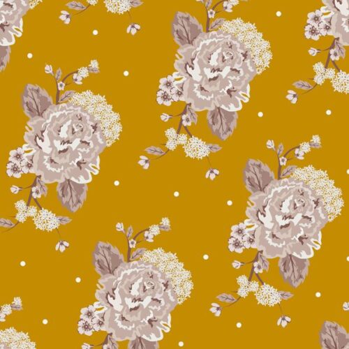 2987-06 Mustard Floral