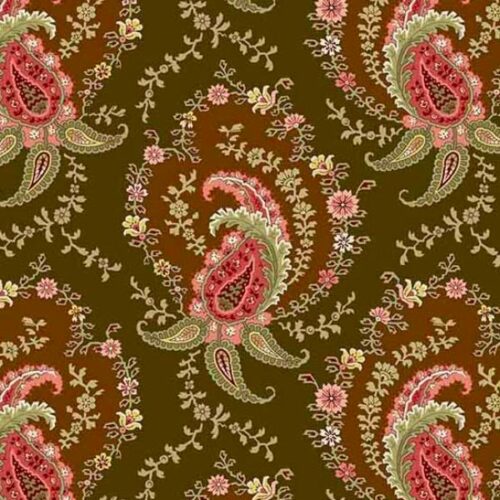 522.N Paisley in Ochre