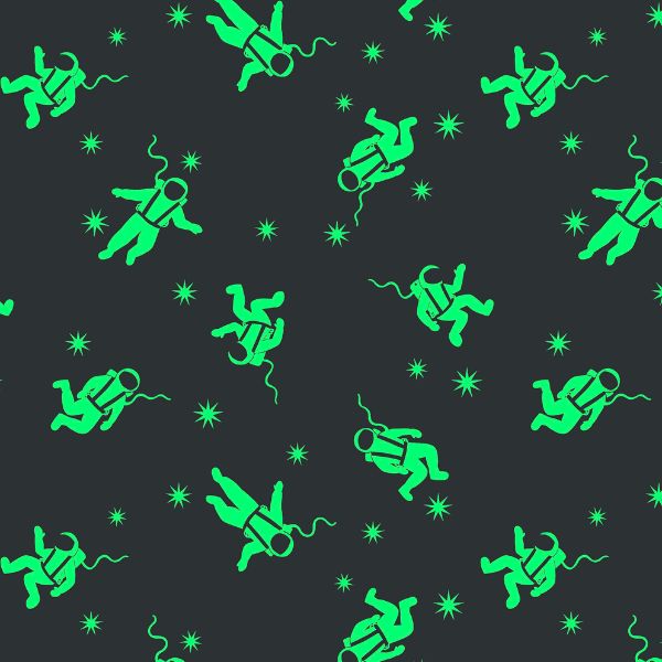 A738.1 Astronauts on Grey Blue