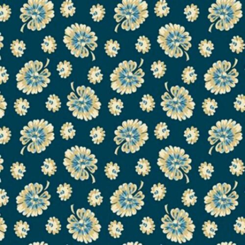 2596.B Monstera Navy Cocoa Blue Edyta Sitar