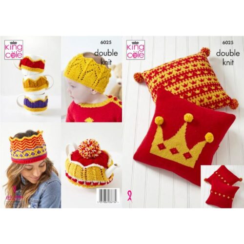 6025 Double Knit Coronation Themed Home Decor Set King Cole