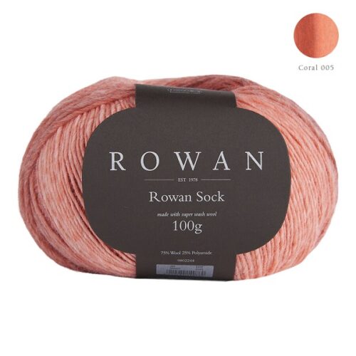 Rowan Sock Coral 005 4ply 100g
