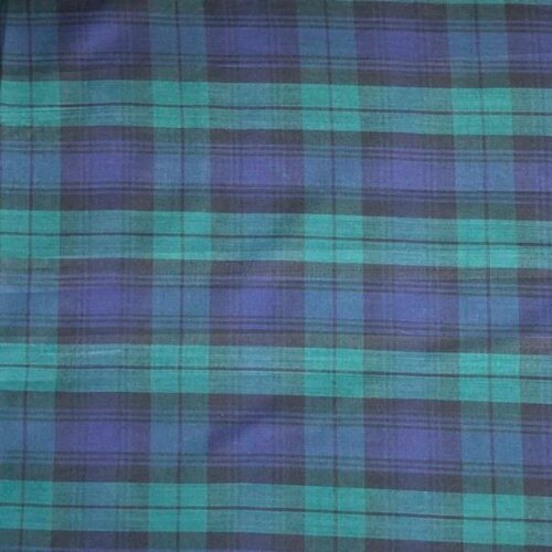 0033-15 Navy Tartan Poly Cotton