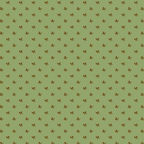195 G1 Tiny Leaf in Laurel Green Thumb Laundry Basket Quilts