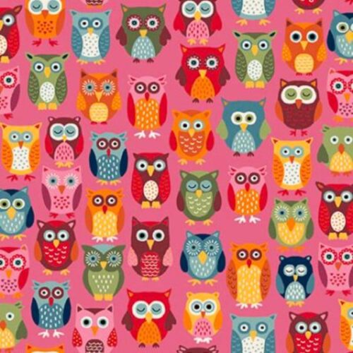 2594 P Owls on Pink