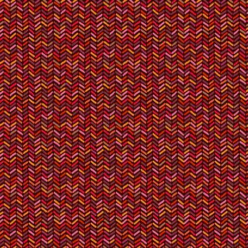 2598 R Herringbone on Red