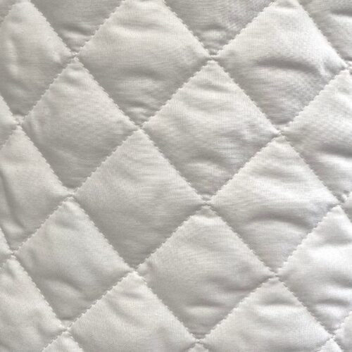 ES005Q White Quilted Polycotton