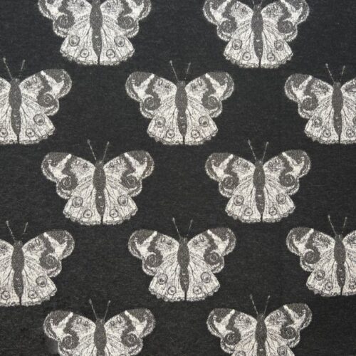NWJ006 Butterfly Black Jacquard