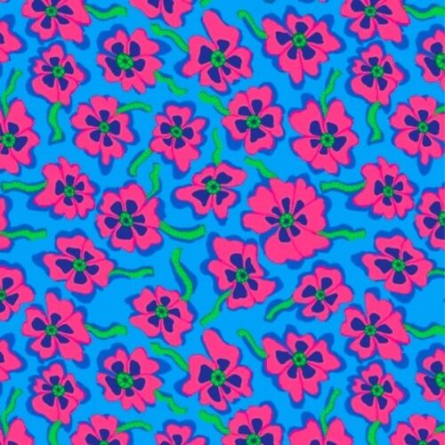 PWBM088.Blue Camo Flower