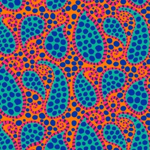 PWBM090.Orange Paisley Dot