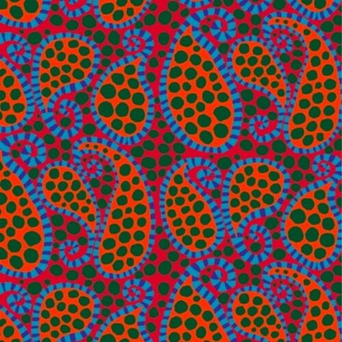 PWBM090.Red Paisley Dot August 2023 Kaffe Fassett Collective