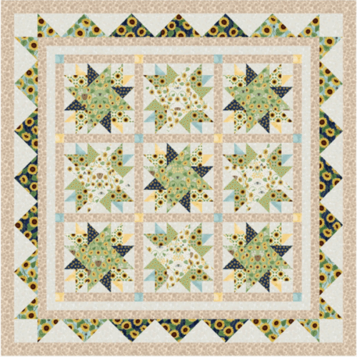 Sunflower Quilt Kit Colour 1