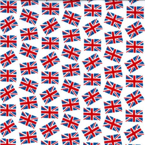 TC0072 Union Jack Flags Polycotton Print
