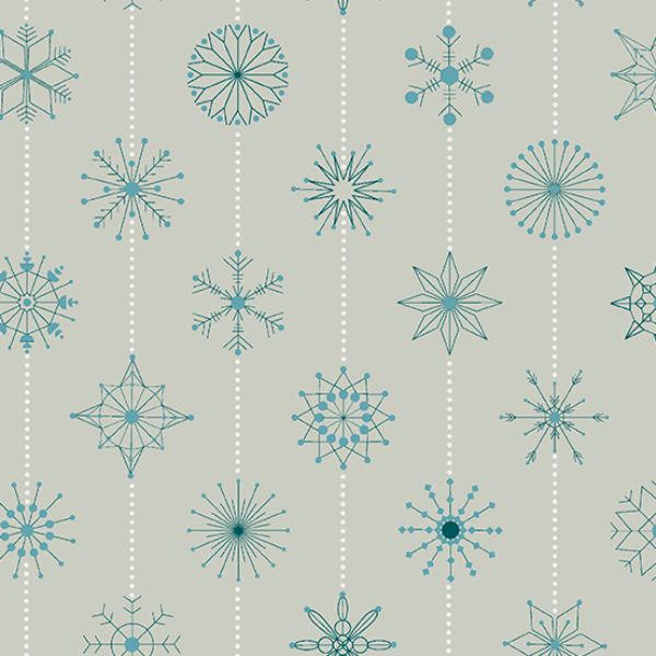 2673 C Snowflakes in Grigio Natale Giucy Giuce