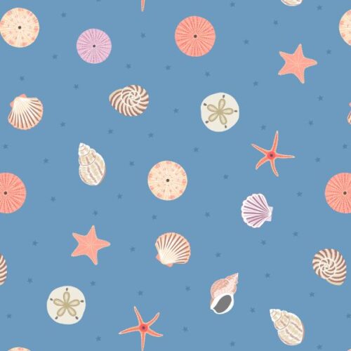 SM60.3 Seashells on Blue Sand