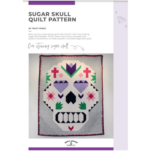 Sugar Skull Quilt Pattern Tracy Perks Lady Sew and Sew