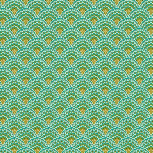 2611.G Scallop in Green Luxe Makower