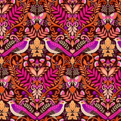 2612.P Damask in Pink Luxe Makower