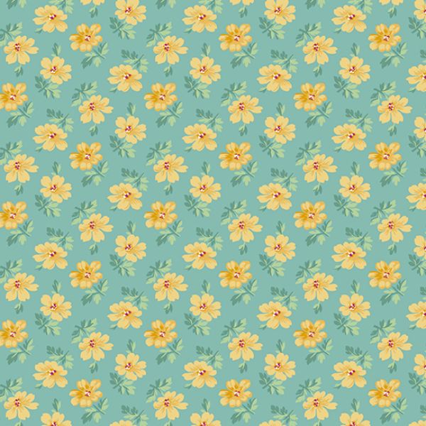 A698 G Mini Flowers in Green