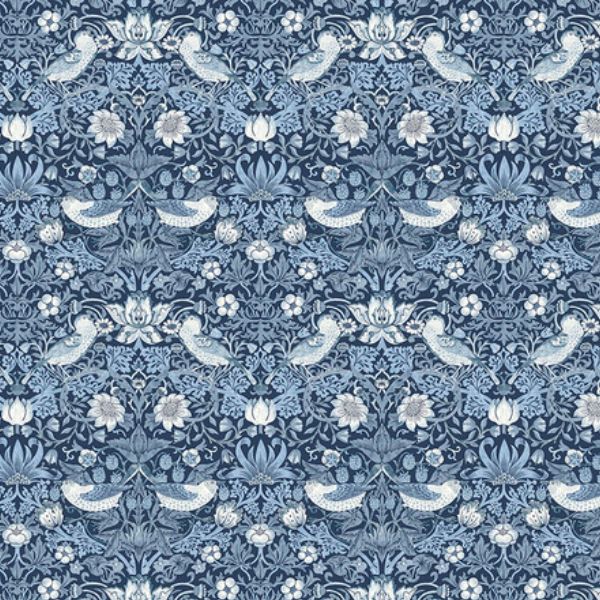 PWWM002.INDIGO Mini Strawberry Thief