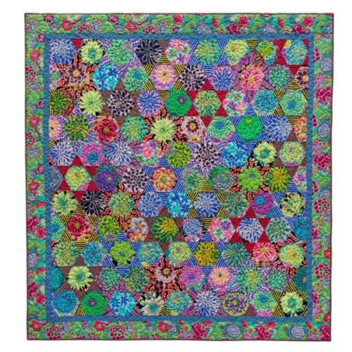 Succulent Hexagons Machine Piecing Hexagons