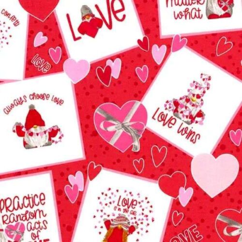 11310 Red Gnomes in Love Riley Blake