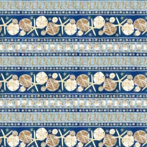 2019-75 Sealife Stripe Seaside Serenity Blank Quilting