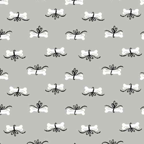 2586 C Holiday Bones on Grey Furry and Bright Andover