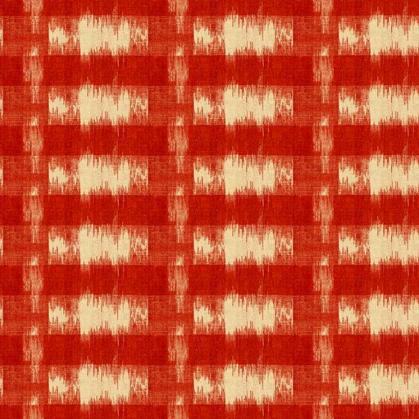 9722 R Ikat Plaid Red