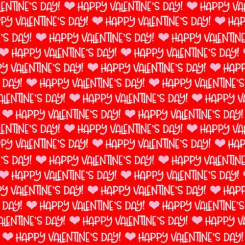 9784-88 Happy Valentines Day Red