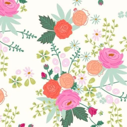 9850 Cream Floral New Dawn Riley Blake