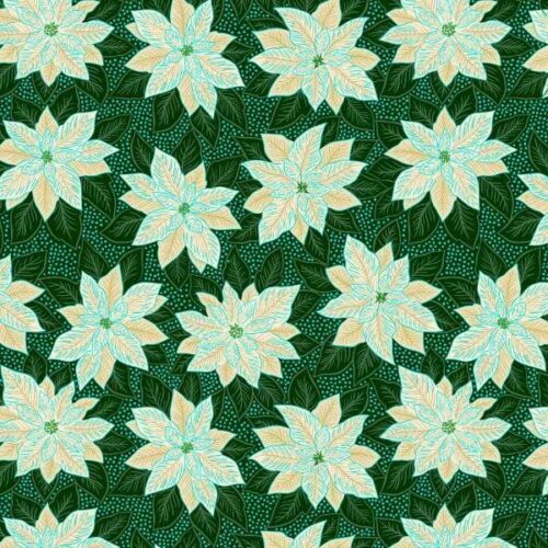 C102.2 Poinsettia on Green