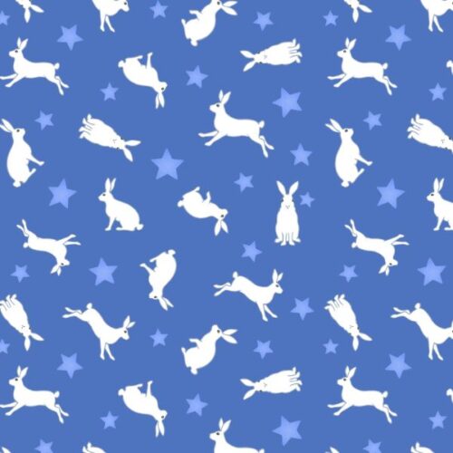 CE38.1 Hares on Light Blue Tomtens Forest Friends Lewis & Irene