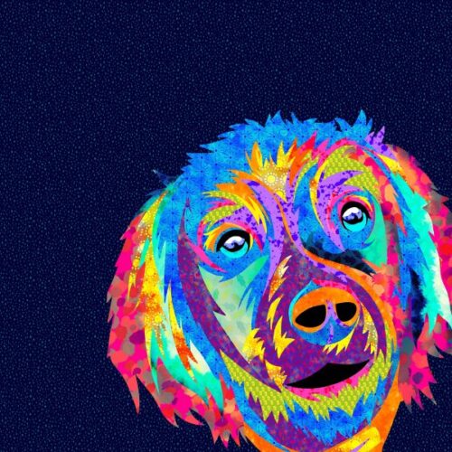 DB6 Lola the Dog Panel: The Farmyard Collection:  Lewis & Irene + Delphine Brooks