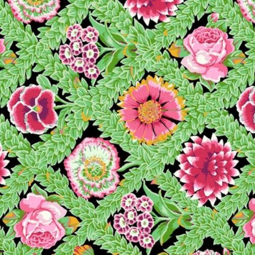PWGP011.Jewel Flower Lattice Vintage Kaffe Fassett