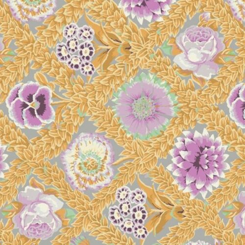 PWGP011.Pastel Flower Lattice Vintage Kaffe Fassett