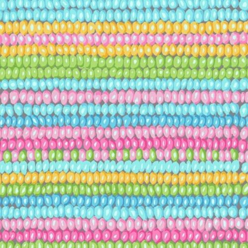PWGP050.Pastel Bead Stripe Vintage Kaffe Fassett