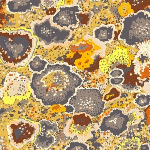 PWGP076.Ochre Lichen Vintage Kaffe Fassett