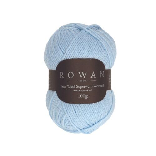 Pure Wool Superwash Worsted 194 Sky 100g