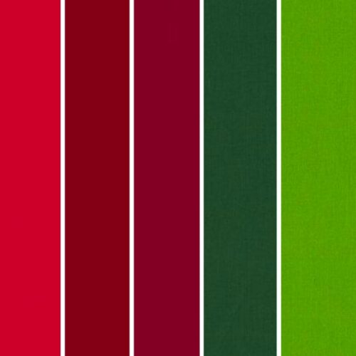 Spectrum Christmas Colours Co-ordinating Blender Fat Quarter Pack