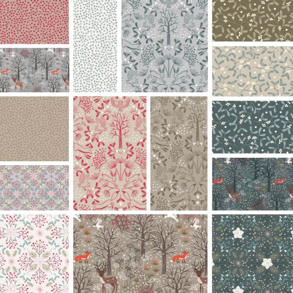 Winter in Bluebell Wood (Flannel) by Lewis & Irene