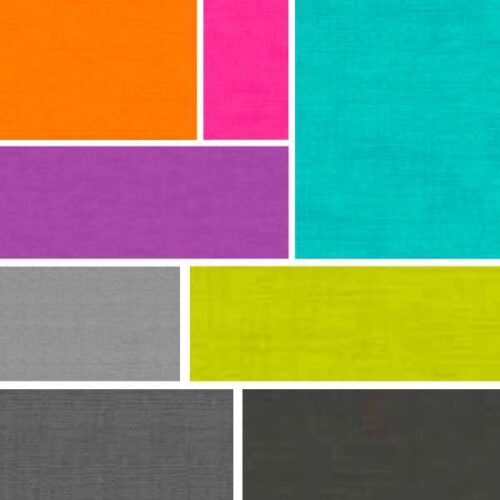 Bright Tones Linen Texture Fat Quarter Pack
