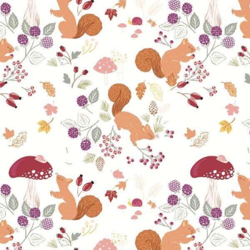 CC21.1 A Squirrel's Tale Cream Squirrelled Away Cassandra Connolly